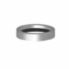 Saddle Tee, 6" x 6" x 4"Short Gasket Skirt x Gasket Inlet PVC H Series SDR-26 with Stainless Steel Clamp and Lockring