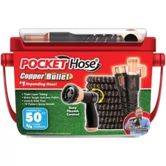Telebrands 50' Pocket Hose Copper Bullet