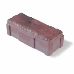 Paver, 3-7/8" x 9-7/8" x 2-3/4" Standard Heritage Red Reala and Ultima Technology Town Hall Elegance