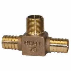 Hydrant Tee, 3/4"Insert x Insert x MIP Lead Free Bronze
