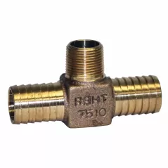 Hydrant Tee, 1" x 1" x 3/4"Insert x Insert x MIP Lead Free Bronze