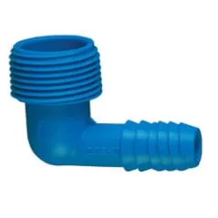 Blue PVC Twister Elbow 3/4 in. Double Helix x MIPT | 3300-007