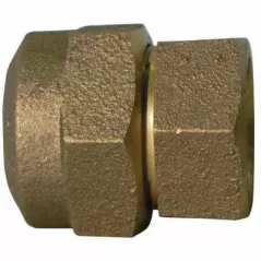 Straight Adapter, 2"Type Q CTS Compression x FNPT Brass 74754Q Series Octagonal
