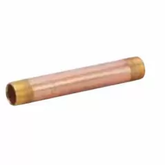Pipe Nipple, 1" x 4"Threaded Lead Free Brass Schedule 40