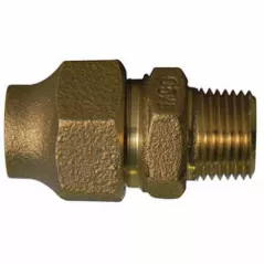 Straight Adapter, 2"Flare x MNPT Brass 74753 Series Hexagonal