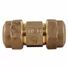 Straight Coupling, 1-1/2"Type Q CTS Compression Brass 74758Q Series Octagonal 3-Part