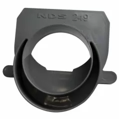 End Outlet, 4" Gray PVC Offset