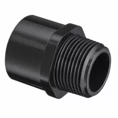 1/2" MIPT x Socket Black PVC Schedule 40 Reducing Adapter | 436005B