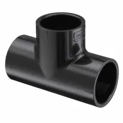 Sch. 40 Black PVC Tee 2" Socket | 401020B
