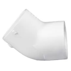 PVC Schedule 40 - 45 Elbow, 2" Slip White | 417020