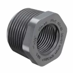 Sch. 40 Gray PVC Reducing Bushing 1 in. x 1/2 in. Socket x FIPT Reduction Flush | 438130G