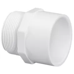 PVC Schedule 40 - Adapter, 1-1/2" Mpt X Slip White | 436015