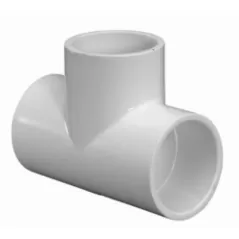 PVC Schedule 40 - Tee, 1-1/2" Slip White | 401015