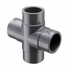 Sch. 80 Gray PVC Cross 1" Socket Standard | 820-010