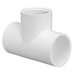 1" Tee PVC Sch. 40 Slip x FPT | 402-010