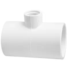 3/4" x 3/4" x 1/2" Tee PVC Sch. 40 Slip x Slip x FPT | 402-101
