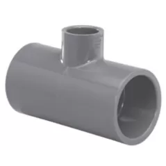 3" x 3" x 1" Socket Gray PVC Schedule 80 Reducing Tee | 801335