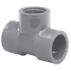 1" Tee PVC Sch. 80 Slip x Slip x FPT | 802-010