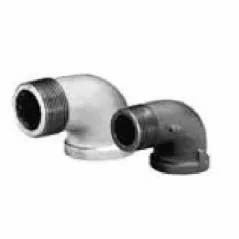 Street Elbow, 1"MNPT x FNPT Black Malleable Iron 90 Degrees