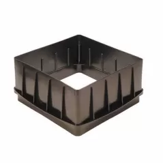 Riser, 16" x 16" Black HDPE Square