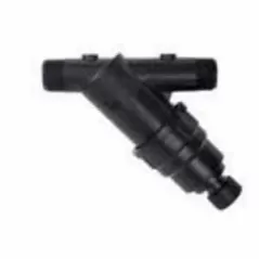 Wye Filter, 1" 150 Mesh 18 gpm 80 psi Black 4E Plastic Spin Clean Series with Screen