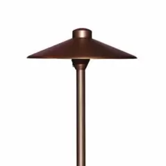Alliance Lighting Area Light Hat, Aged Brass Frosted Lens 12" | AL800