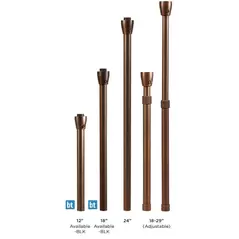Alliance Lighting Area Light Stem, For LBIPIN-LED-200 lm Lamp Light 18-29" | AOLALSTEMADJLED