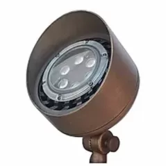 Alliance Lighting Bullet Light, 8W PAR36 2800K LED Aged/Solid Brass BL300 Series | AOLBL300LED8W