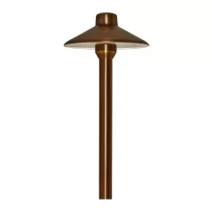Alliance Outdoor Lighting Path Light, Bi-Pin G4 Aged Brass | PAL105