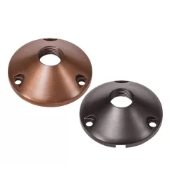 Alliance Outdoor Lighting Mounting Base, 3" x 3" Aged Brass | RMB