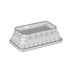 Valve Flared Box, 6" Rectangular Black Box Standard