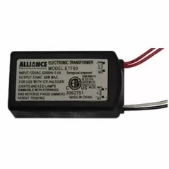 Alliance Outdoor Lighting Transformer, 60W 120V Primary 12V Secondary | AOLETF60