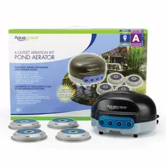 Pond Aeration Kit, 7.75" x 7.25" x 6.25" 0.19 cfm 4-Outlet