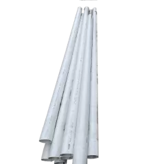 Sewer and Drain Pipe, 4" x 10'Bell End White PVC Solid