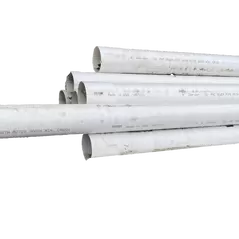 Sewer and Drain Pipe, 4" x 10'Bell End White PVC Solid