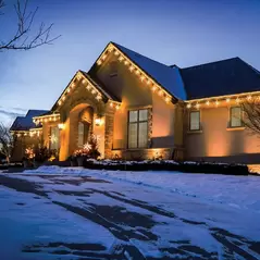 LED Snowflake Linkable, 44" 2" Spacing Warm White Freestyle Commercial Grade Mini