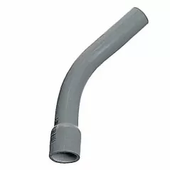 Elbow, 1-1/2"Bell End Gray PVC Schedule 40 45 Degrees Standard Bend Radius
