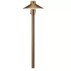 FX Luminaire Path Light, 1.6 W Ceramic G4 2700K LED Midgrade Brass | CPL7LED20W18RAB