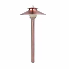 Top Assembly, 6.3" Copper/Brass For Grande Risers in Path Lights Delmare Series Zoning