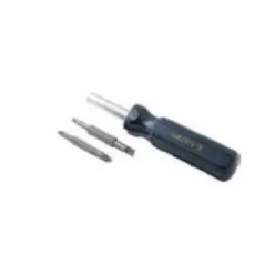 T Christy Enterprises 6-In-1 Screwdriver, Blue Plastic Handle | 6N1TC
