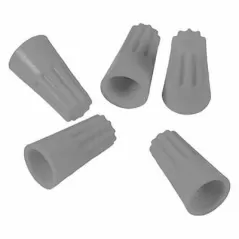 Wire Nut, 22-18 AWG Gray 10/Unit 100/Box Size 71B