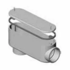 Conduit Fitting, 3/4" x 5.38"Self-Tapping Screw PVC Rigid Type LB
