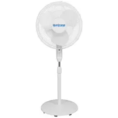 Hurricane Supreme Oscillating Stand Fan w/ Remote - 16 in - White