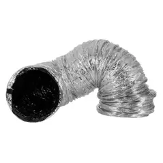 Ideal-Air Supreme Silver / Black Ducting 10 in x 25 ft