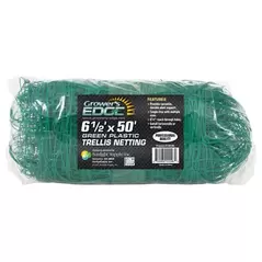 Grower's Edge Green Trellis Netting 6.5 ft x 50 ft (15/Cs)