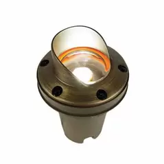 Well Light, 2 W 2700K Integrated LED Powder Coated Bronze Metallic Die-Cast Aluminum/Brass with Cowling Faceplate Zoning