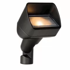 Up Light, 12.6 W 2700K Integrated LED Flat Black Die-Cast C360 Brass Paner Baton Series Zoning