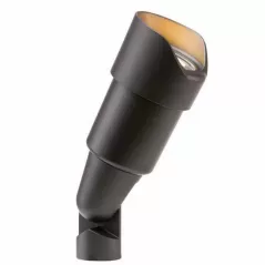 Up Light, GU5.3 MR-16 2700K LED Flat Black Die-Cast Zinc/Aluminum Reflectore Stellato Series 20 Degrees Wide Flood Beam