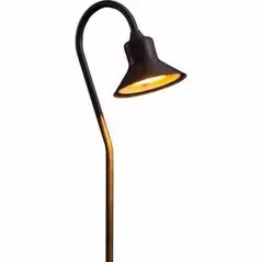 Path Light, Integrated LED Powder Coated Bronze Metallic Machined Brass Zoning/Color Changing