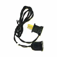 Jumper Cord, 3' Black with Fused Base Plug